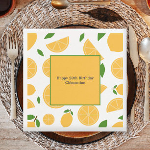 Lemon Pattern  Napkin