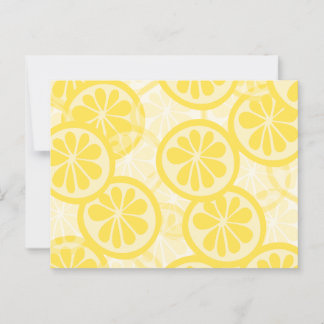 Lemon pattern postcard