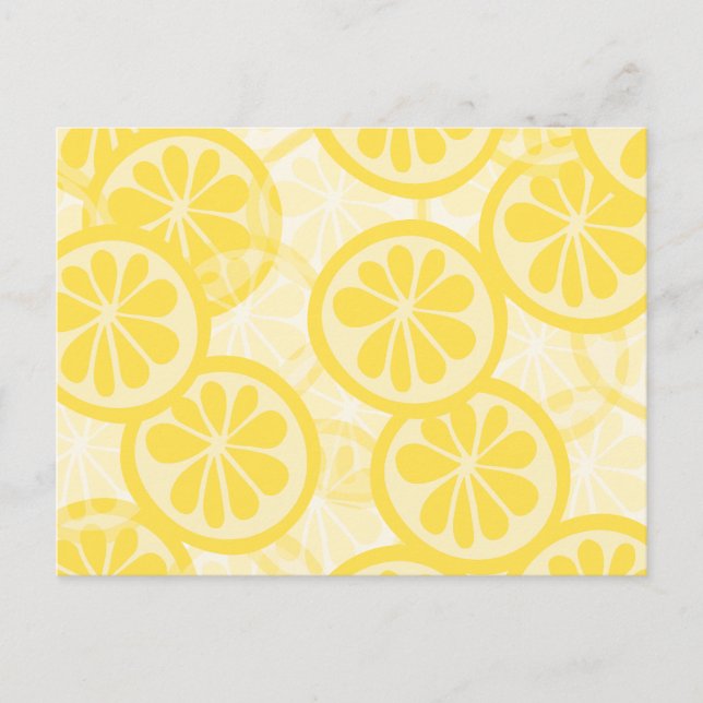 Lemon pattern postcard (Front)