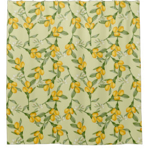 Lemon Pattern Shower Curtain