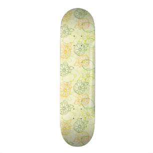 Lemon Pattern Skateboard