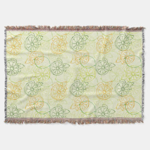 Lemon Pattern Throw Blanket