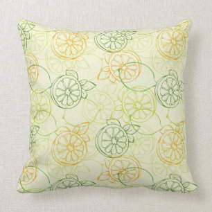 Lemon Pattern Throw Pillow