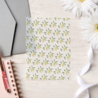 Lemon Pattern Vellum Paper for Invitations