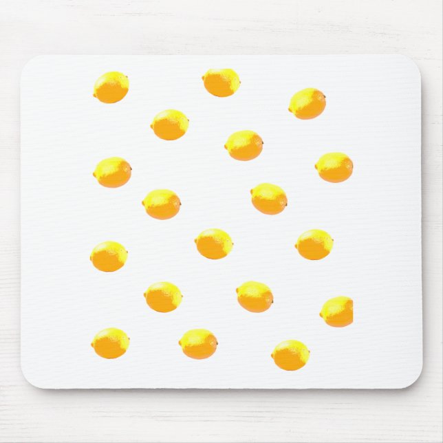 lemon pattern version 1 mouse pad (Front)