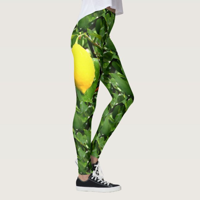 Lemon, photo from nature and the garden leggings (Right)