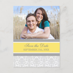 Lemon Photo Save the Date Wedding Postcards
