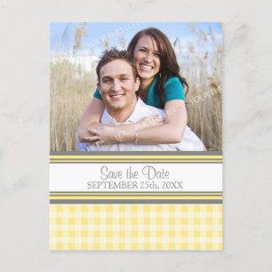 Lemon Photo Save the Date Wedding Postcards