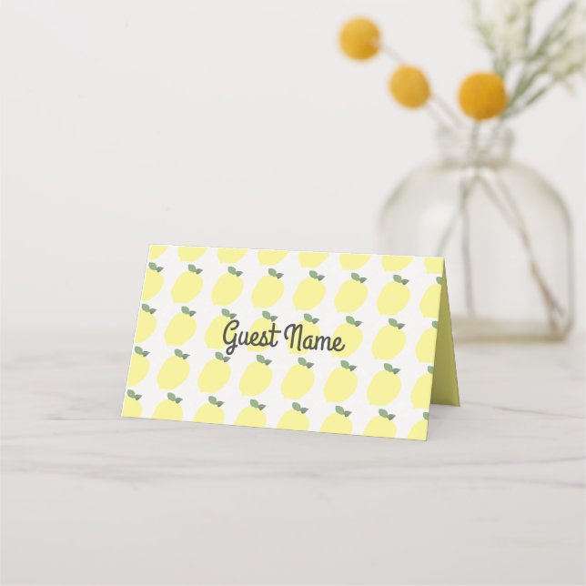 Lemon Place Cards 1 [Personalized] (Front)