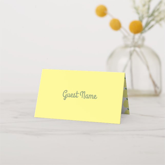 Lemon Place Cards 2 [Personalized] (Front)