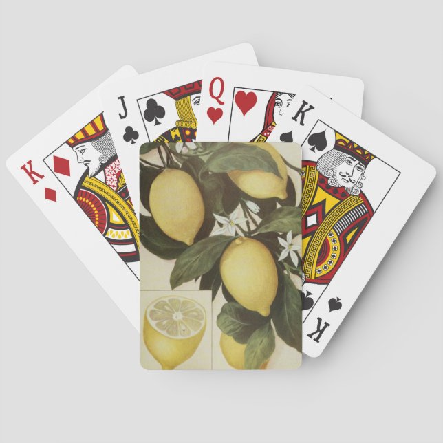 Lemon playing cards (Back)