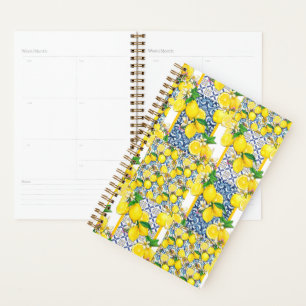 Lemon Portuguese Azulejo Mediterranean Santorini Planner