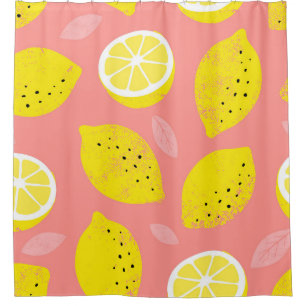 Lemon print, bright seamless summer pattern.