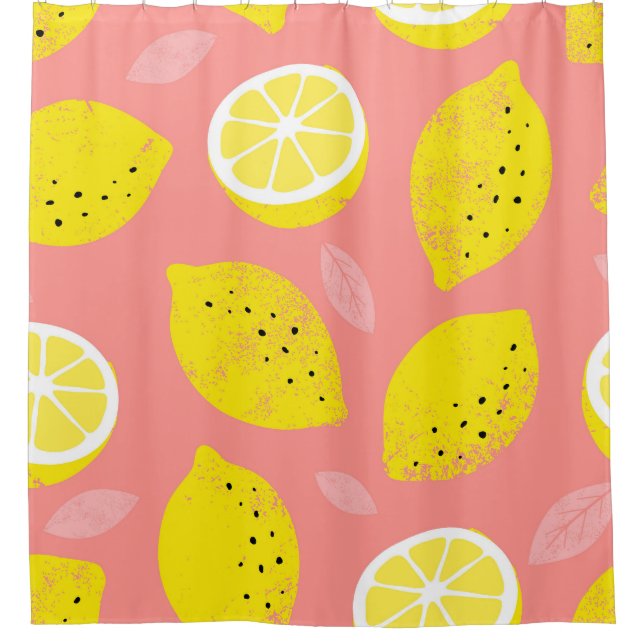 Lemon print, bright seamless summer pattern. (Front)