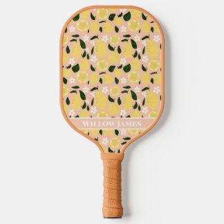 Lemon Print Customized Preppy Pickleball Paddle