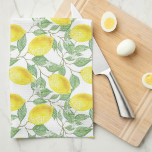 Lemon Print Kitchen Towel
