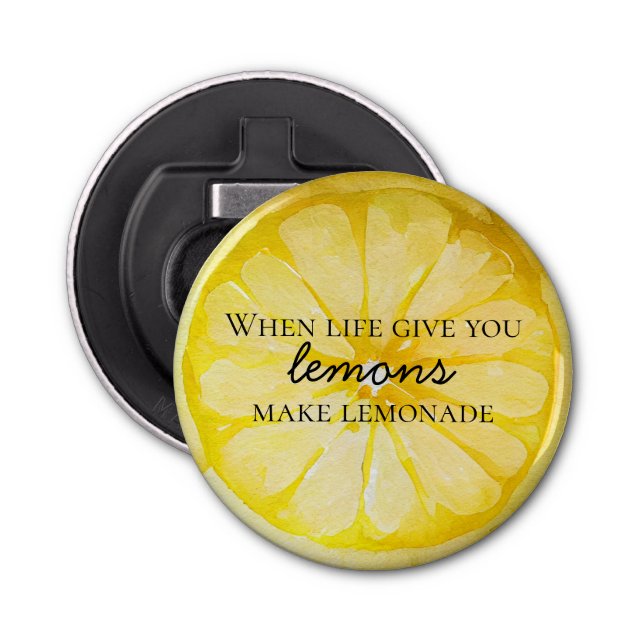Lemon Quote Bottle Opener (Front)