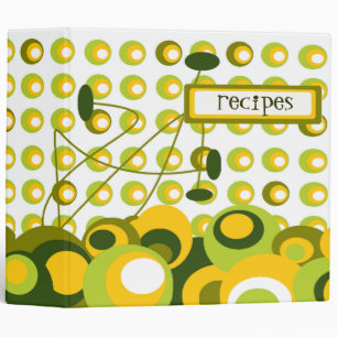 lemon retro recipe binder