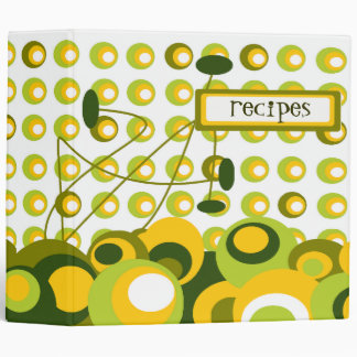 lemon retro recipe binder
