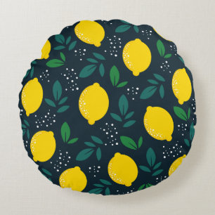 Lemon Round Pillow