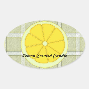 Lemon Scented Candle Sticker