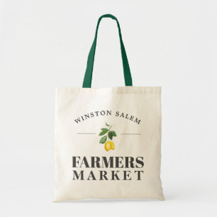 Lemon Season   Farmers Market Custom City Tote Bag
