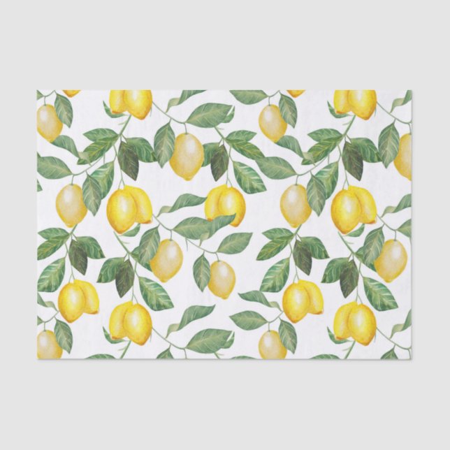 Lemon Season | Patterned Tissue Paper (Front)