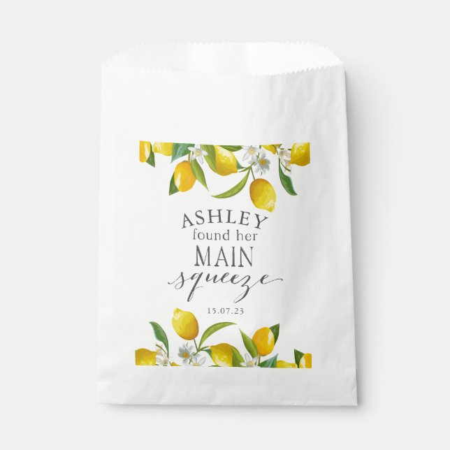 Lemon, she found her main squeeze favour bag (Front)