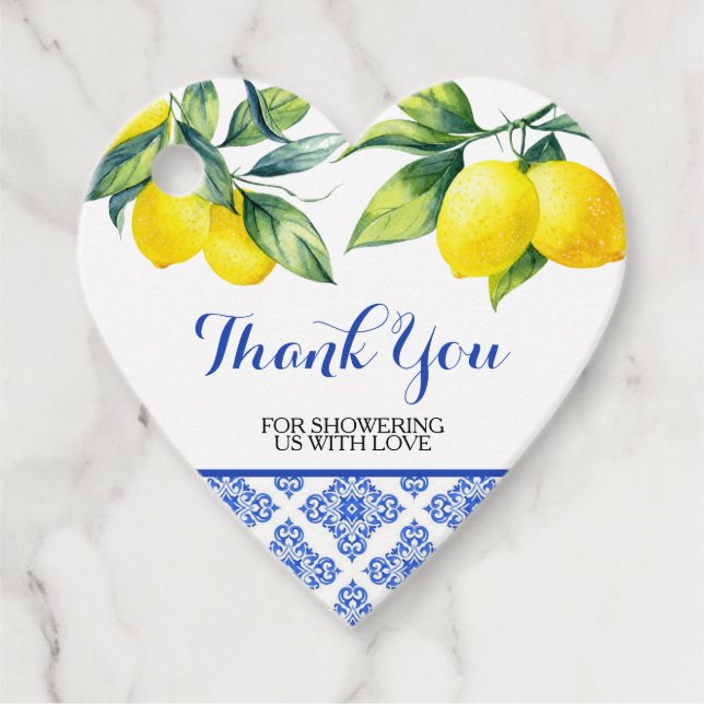 Lemon Shower Favour Tags (Front)