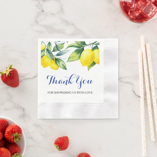 Lemon Shower Napkin (Insitu)