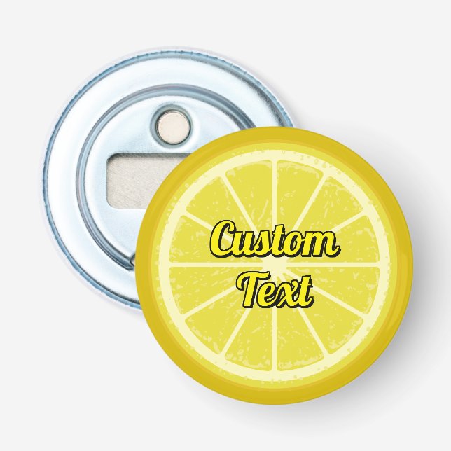 Lemon Slice Bottle Opener (Front)