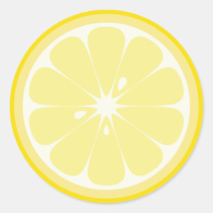 Lemon Slice Classic Round Sticker