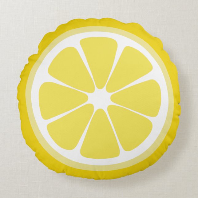 Lemon Slice Food Pillow (Front)