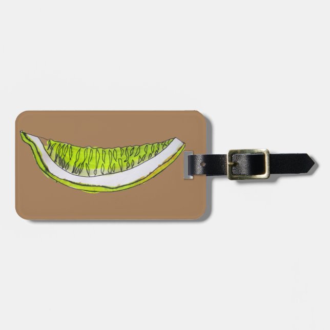 Lemon Slice fruit watercolour illustration Luggage Tag (Front Horizontal)