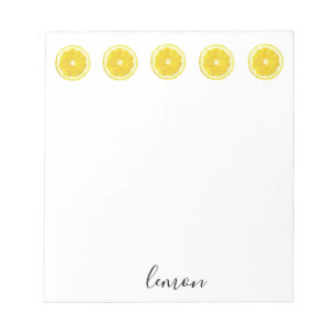 Lemon Slice Geometric Design  Notepad