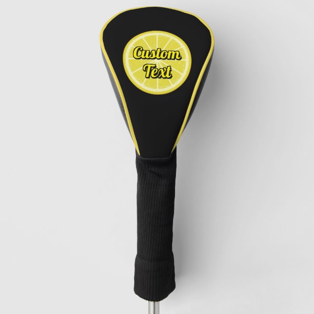 Lemon Slice Golf Head Cover (Front)