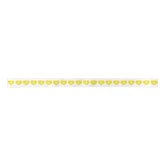 Lemon Slice Hearts Satin Ribbon