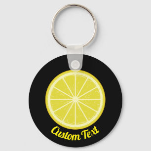 Lemon Slice Keychain