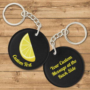 Lemon Slice Keychain