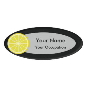 Lemon Slice Name Tag