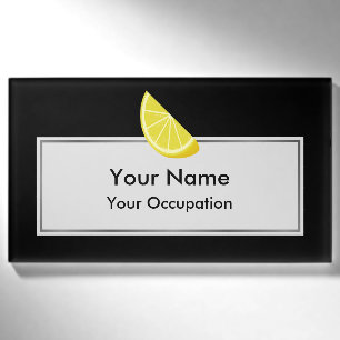 Lemon Slice Name Tag