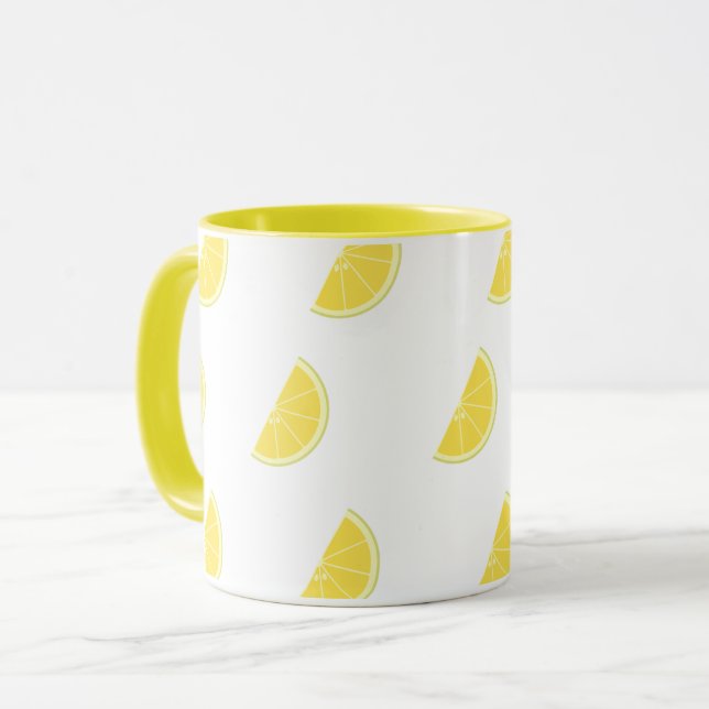 Lemon Slice Pattern Mug (Front Left)