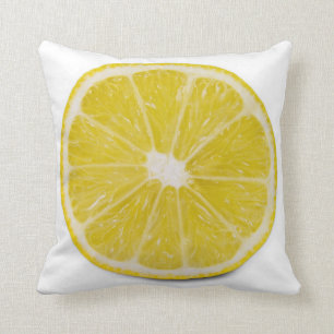 lemon slice throw pillow