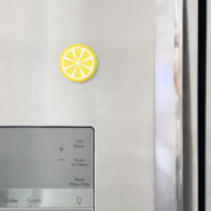 Lemon Slice Yellow Summer Fruit Magnet