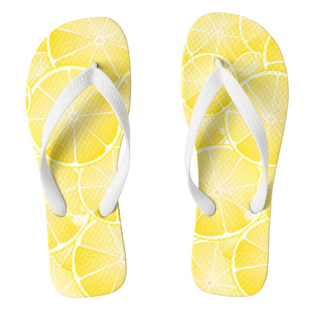Lemon Slices Flip Flops (Footbed)