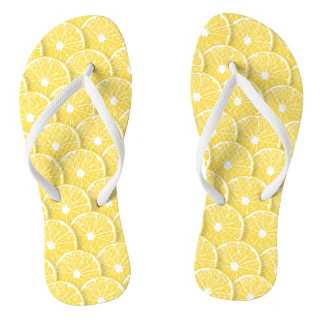 Lemon slices flip flops (Footbed)