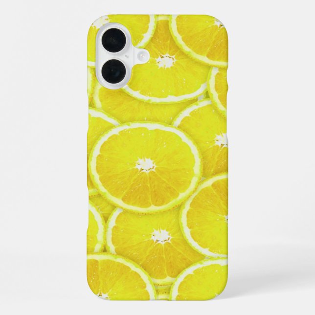 Lemon slices iPhone case (Back)