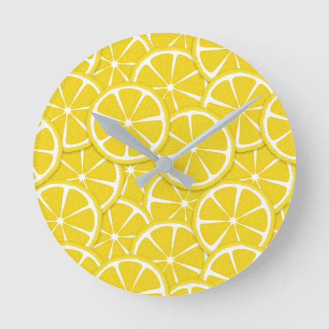 Lemon Slices Kitchen Wall Clock (Front)