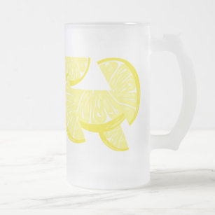 Lemon Slices Lemonade Glass Mug