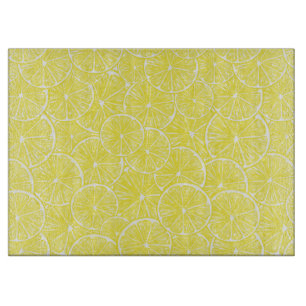 Lemon slices pattern design cutting board